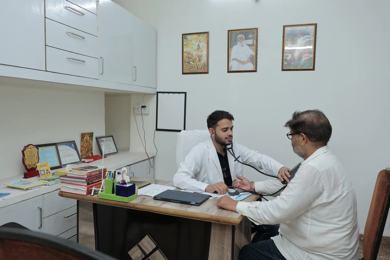Dr. Shivam Swarnkar During a Clinical Examination